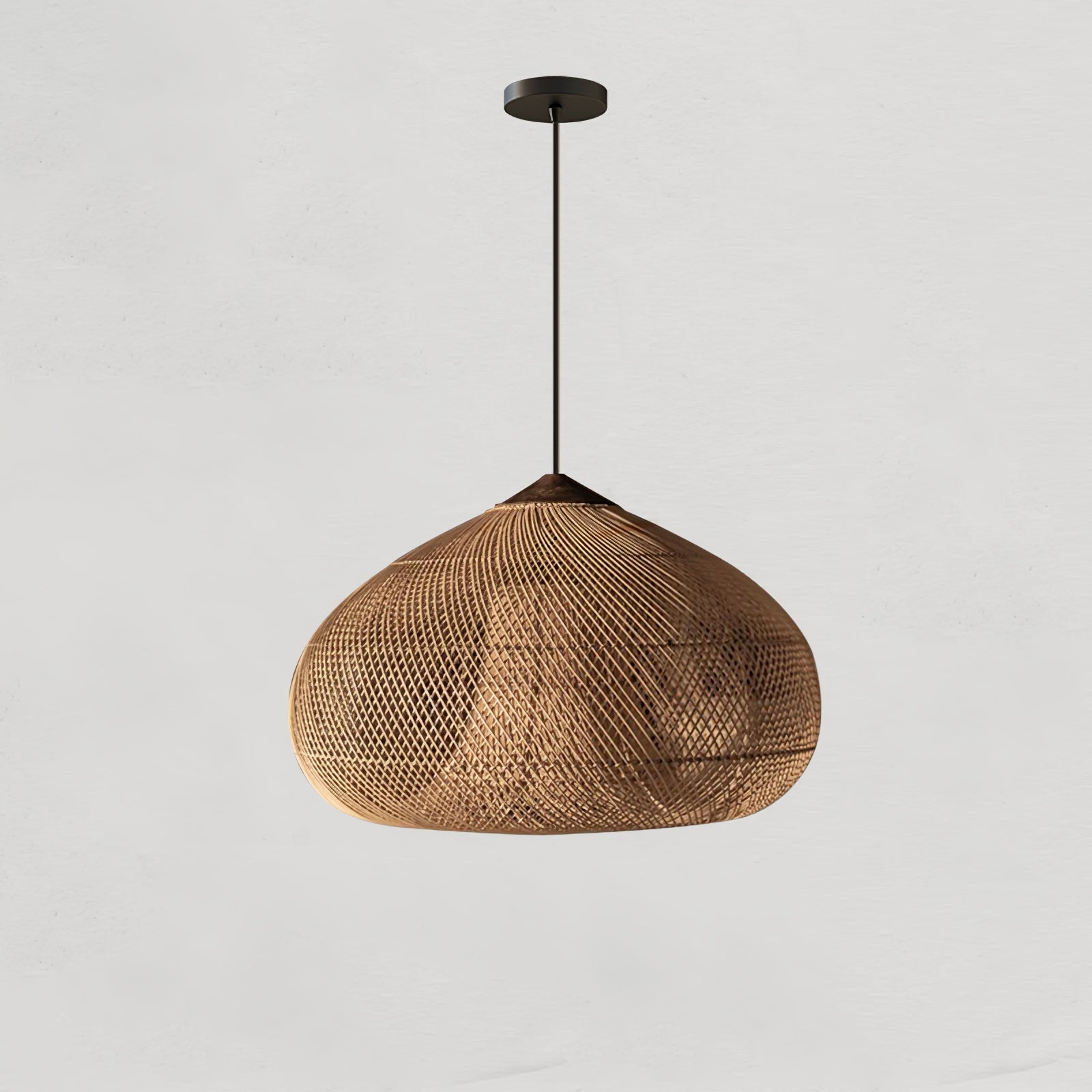 Solavn Rattan Wood Pendant Lamp-Neutral Decor