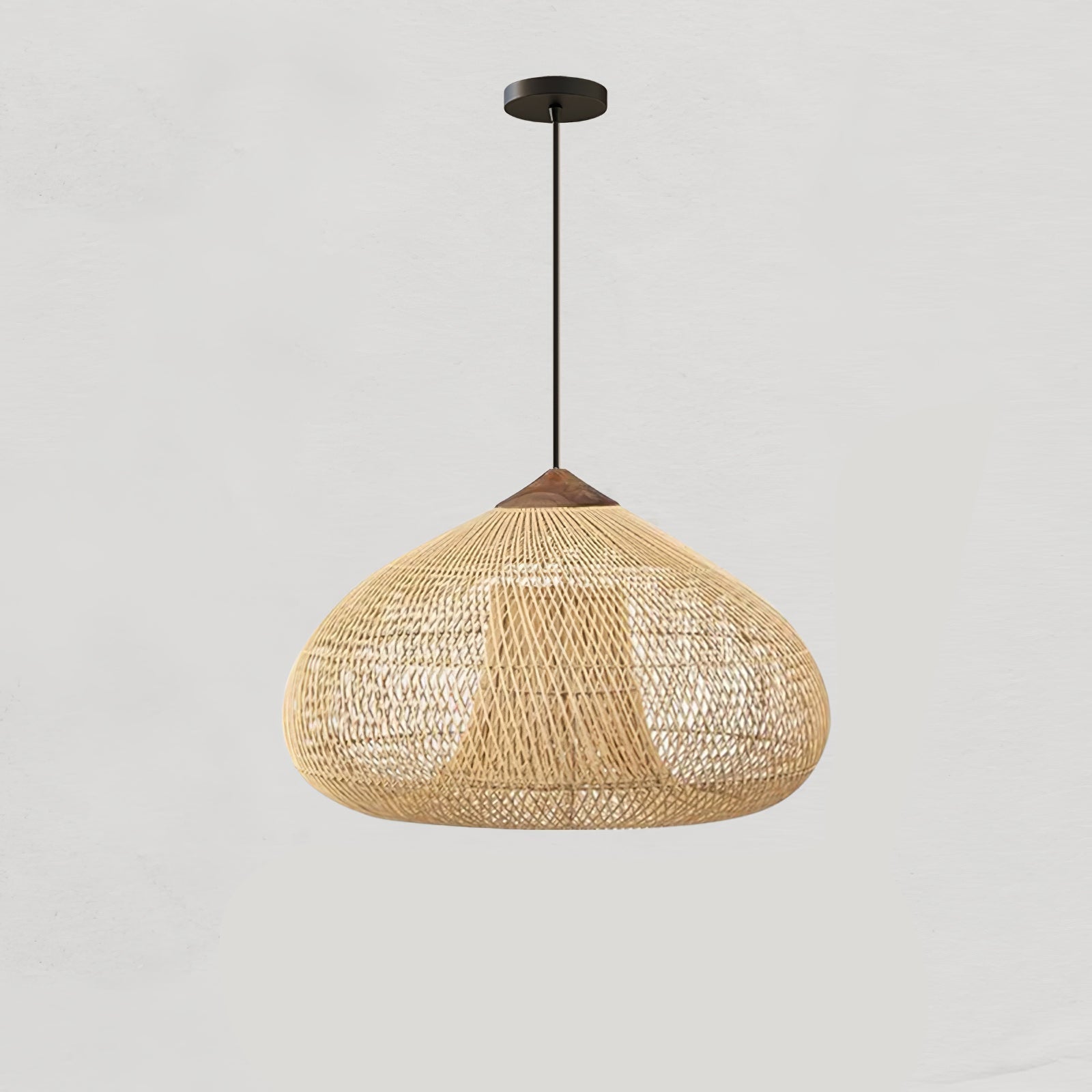 Solavn Rattan Wood Pendant Lamp-Neutral Decor