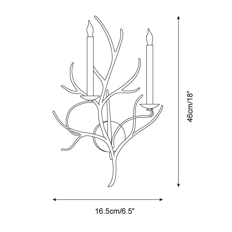 Duvor Double Candle Wall Sconce