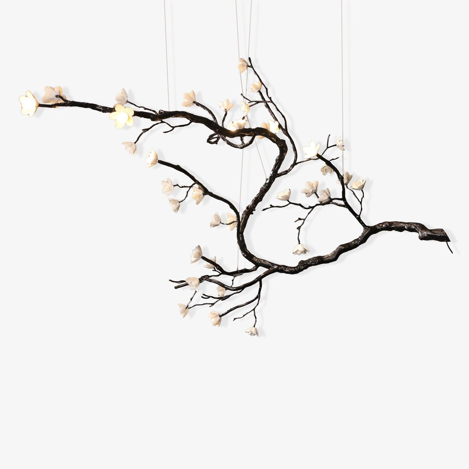 Hilten Chandelier Branch Floral Organic-Neutral Decor