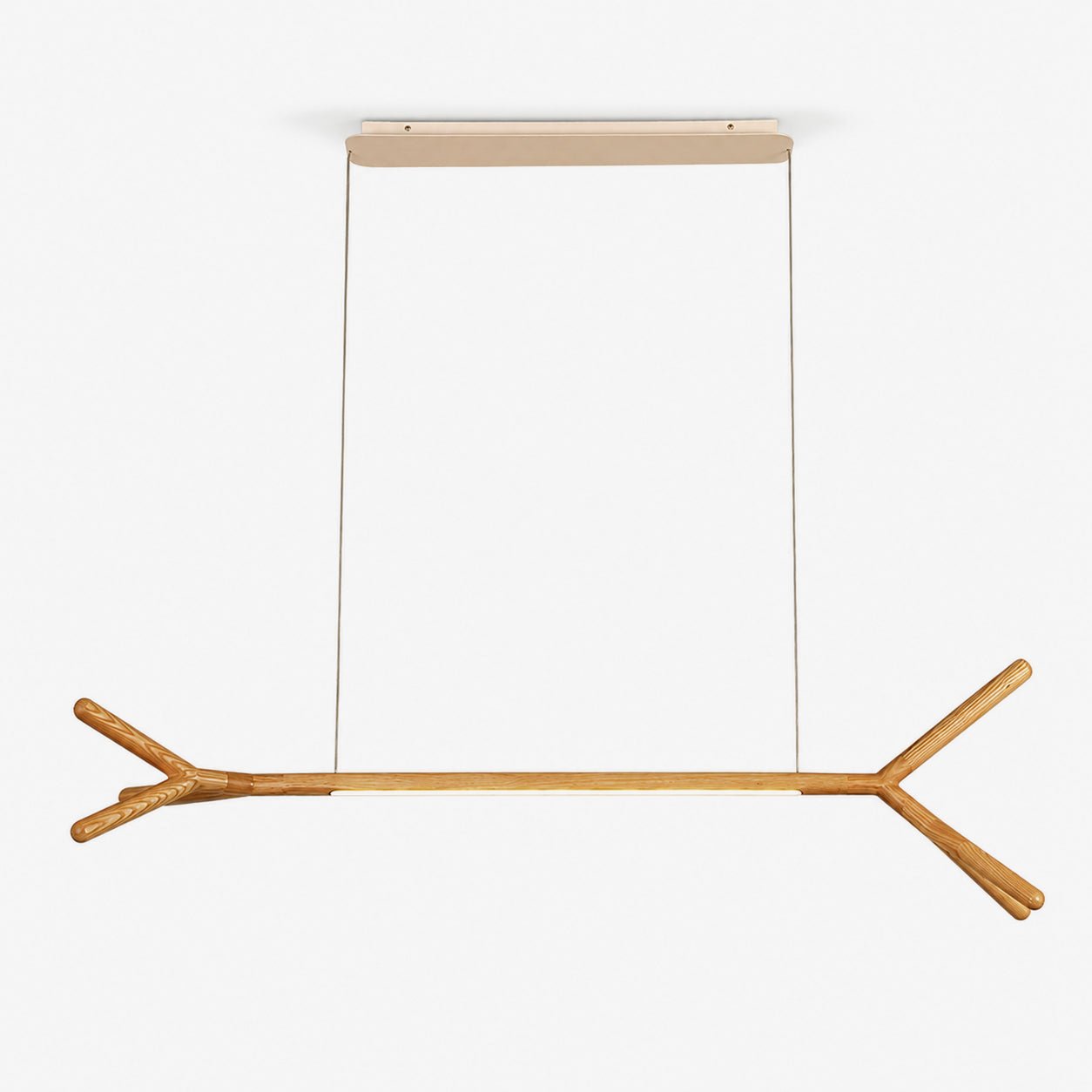 Branch Wood Linear Pendant Light-Neutral Decor