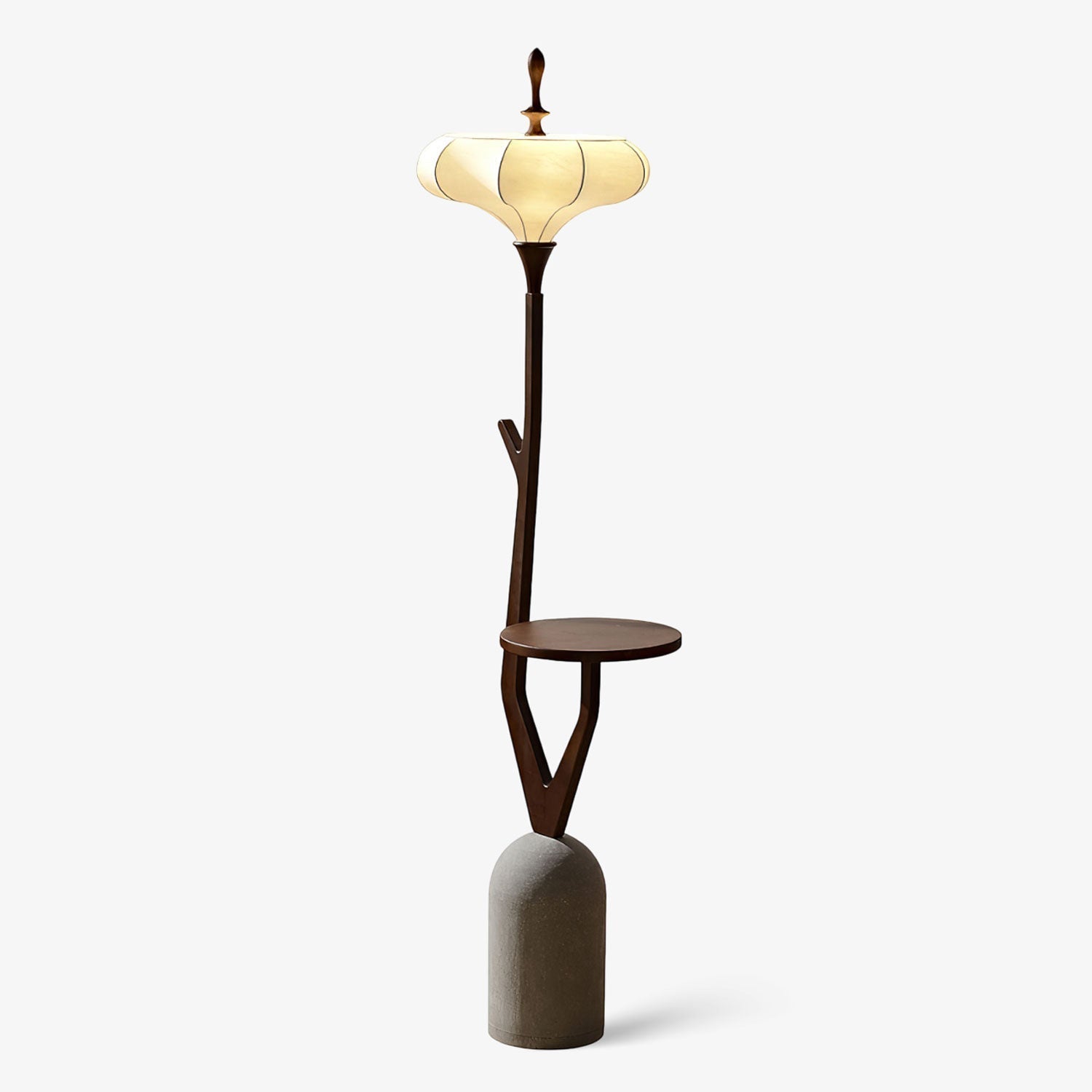 Flor Fashion Wood Floor Lamp-Neutral Decor