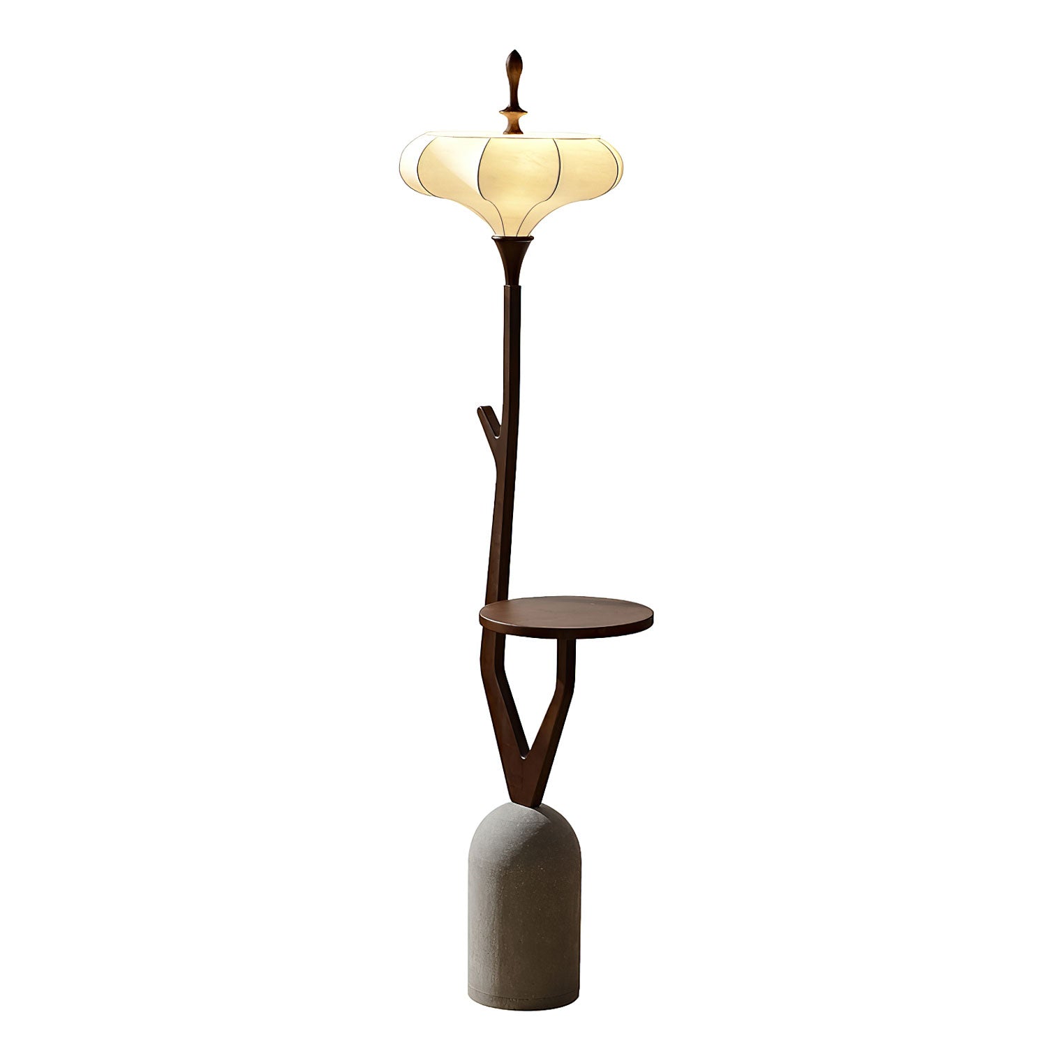Flor Fashion Wood Floor Lamp-Neutral Decor