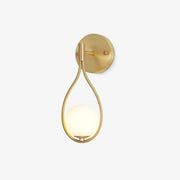 Rominex Modern Minimalist Vanity Brass Glass Wall Lamp-Neutral Decor