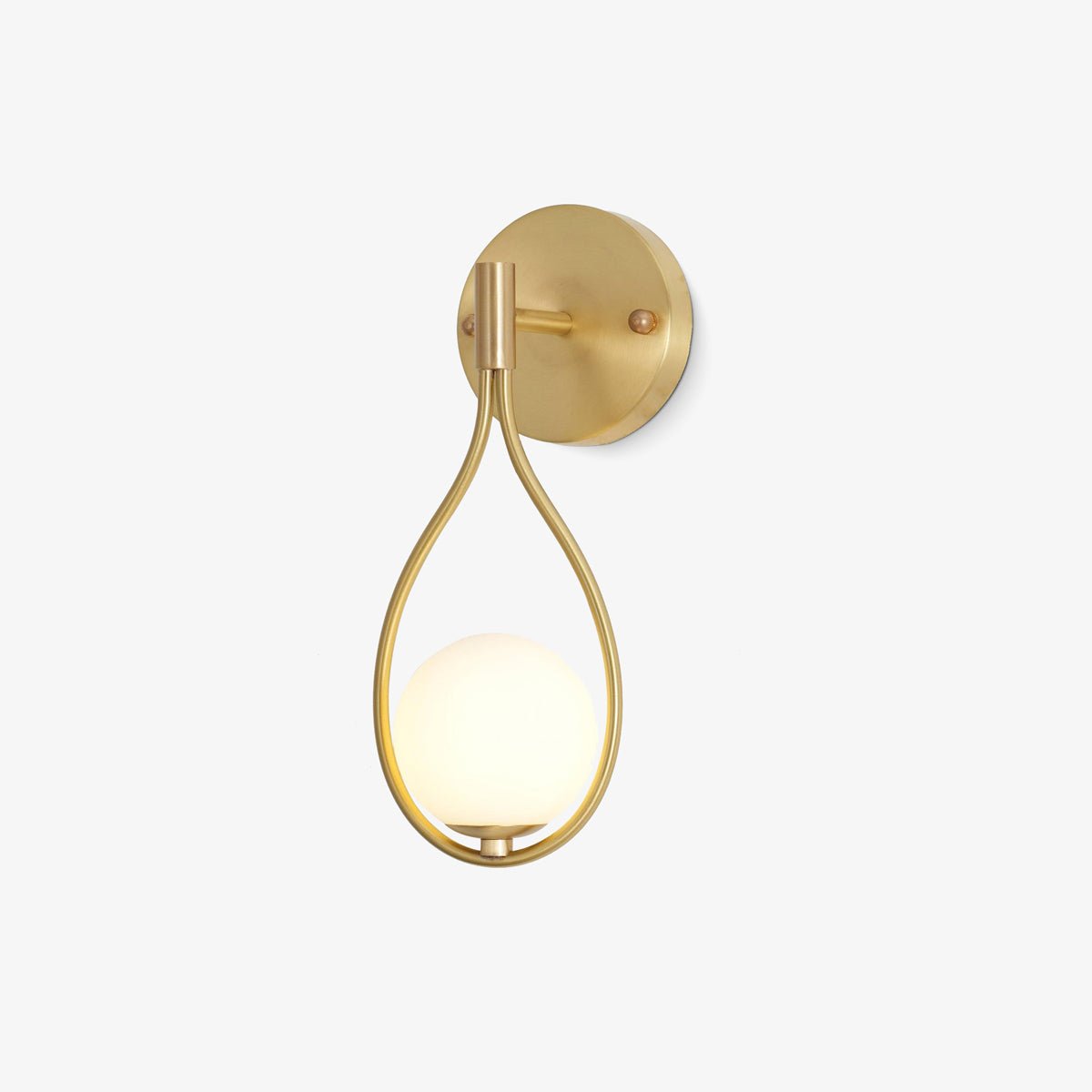 Rominex Modern Minimalist Vanity Brass Glass Wall Lamp-Neutral Decor