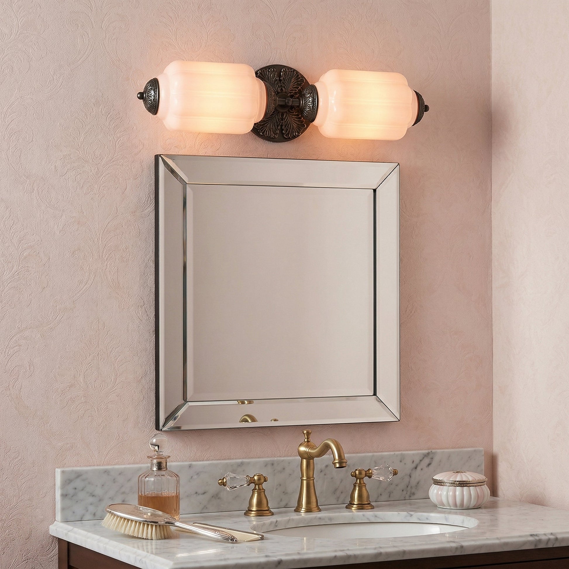 Eloise Scallop Glass Sconce shown in a white finish.