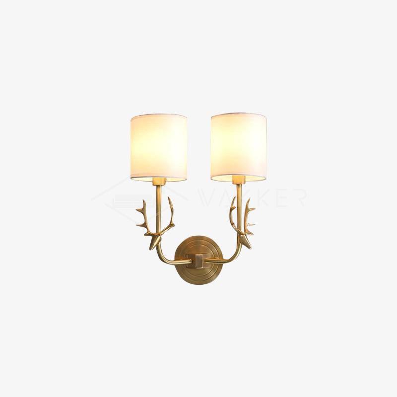 Ralem Elegance Deer Head Brass Wall Light-Neutral Decor