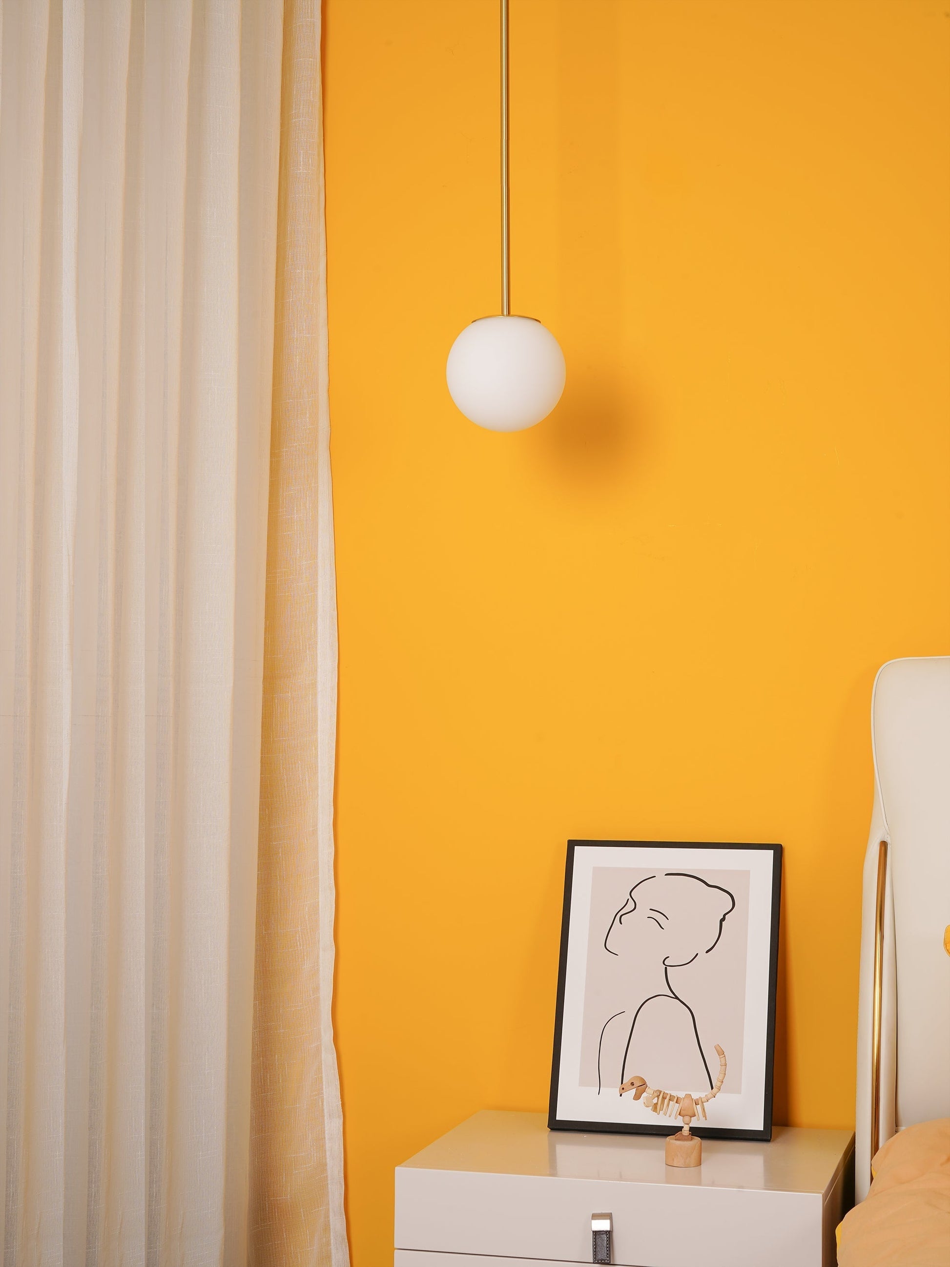 Lustra Pendant Lamp Brass Architectural Collection-Neutral Decor