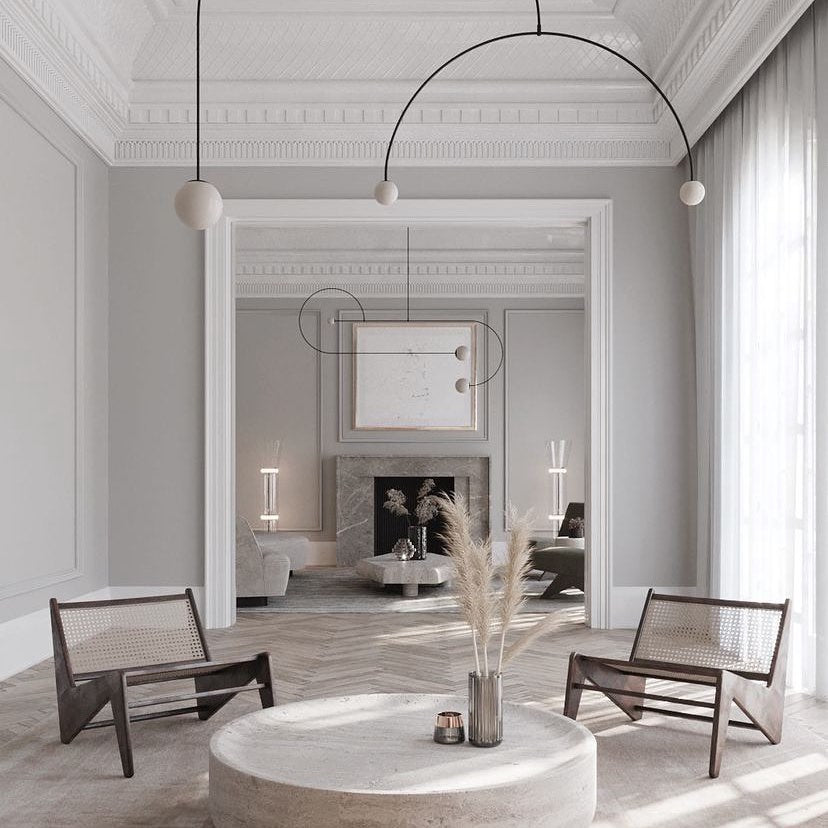Lustra Pendant Lamp Brass Architectural Collection-Neutral Decor