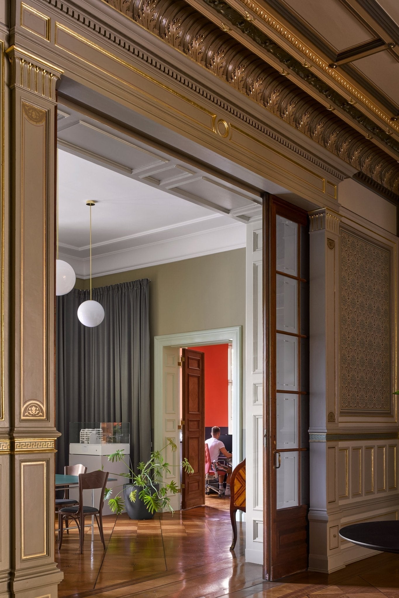 Lustra Pendant Lamp Brass Architectural Collection-Neutral Decor