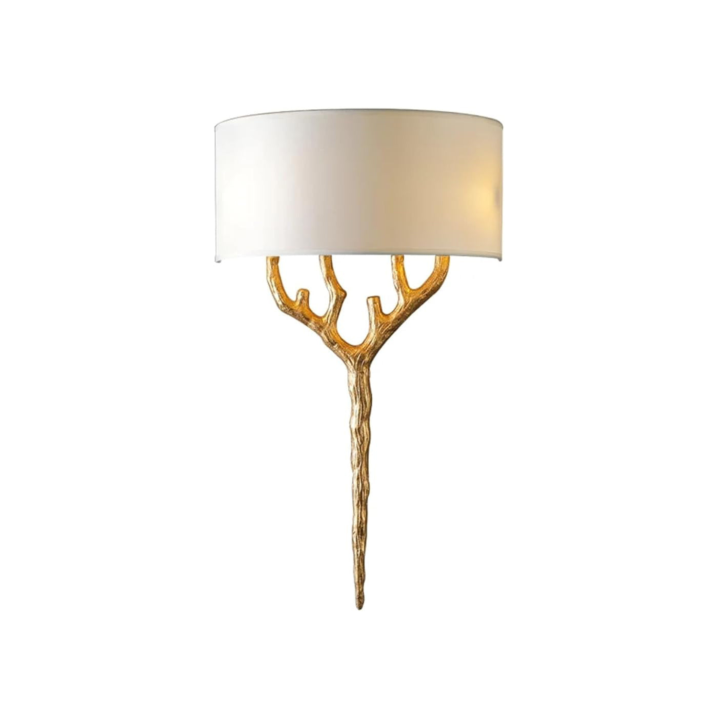 Ceryndir Antler Brass Wall Sconce-Neutral Decor