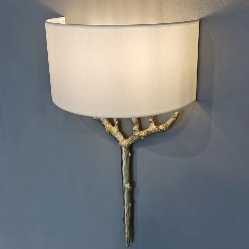Ceryndir Antler Brass Wall Sconce-Neutral Decor