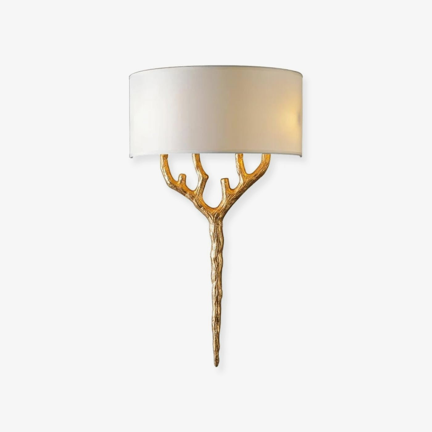 Ceryndir Antler Brass Wall Sconce-Neutral Decor