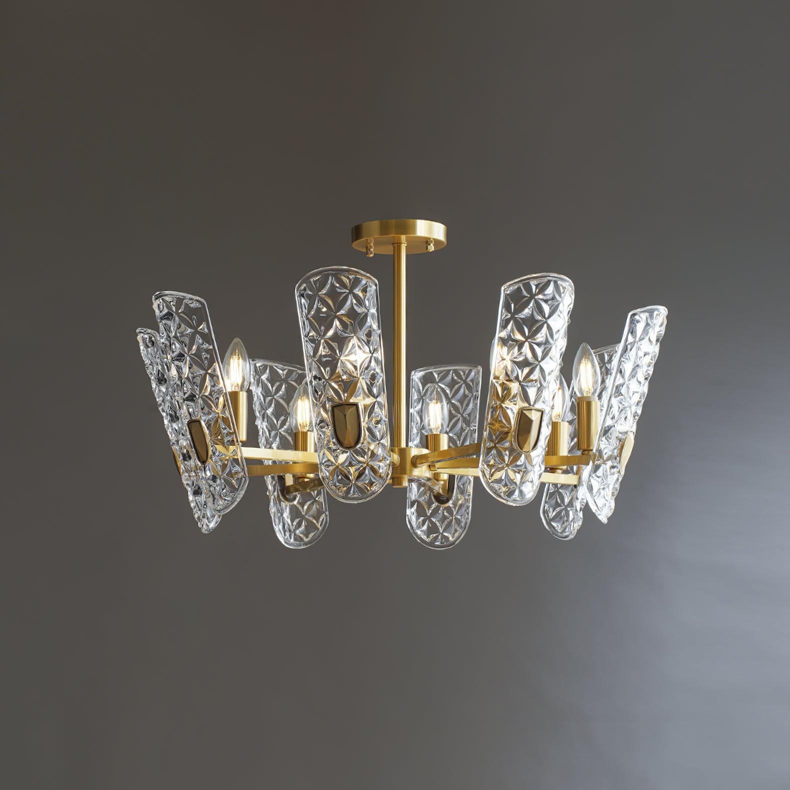 Celeste Elegant Brass Central Chandelier-Neutral Decor