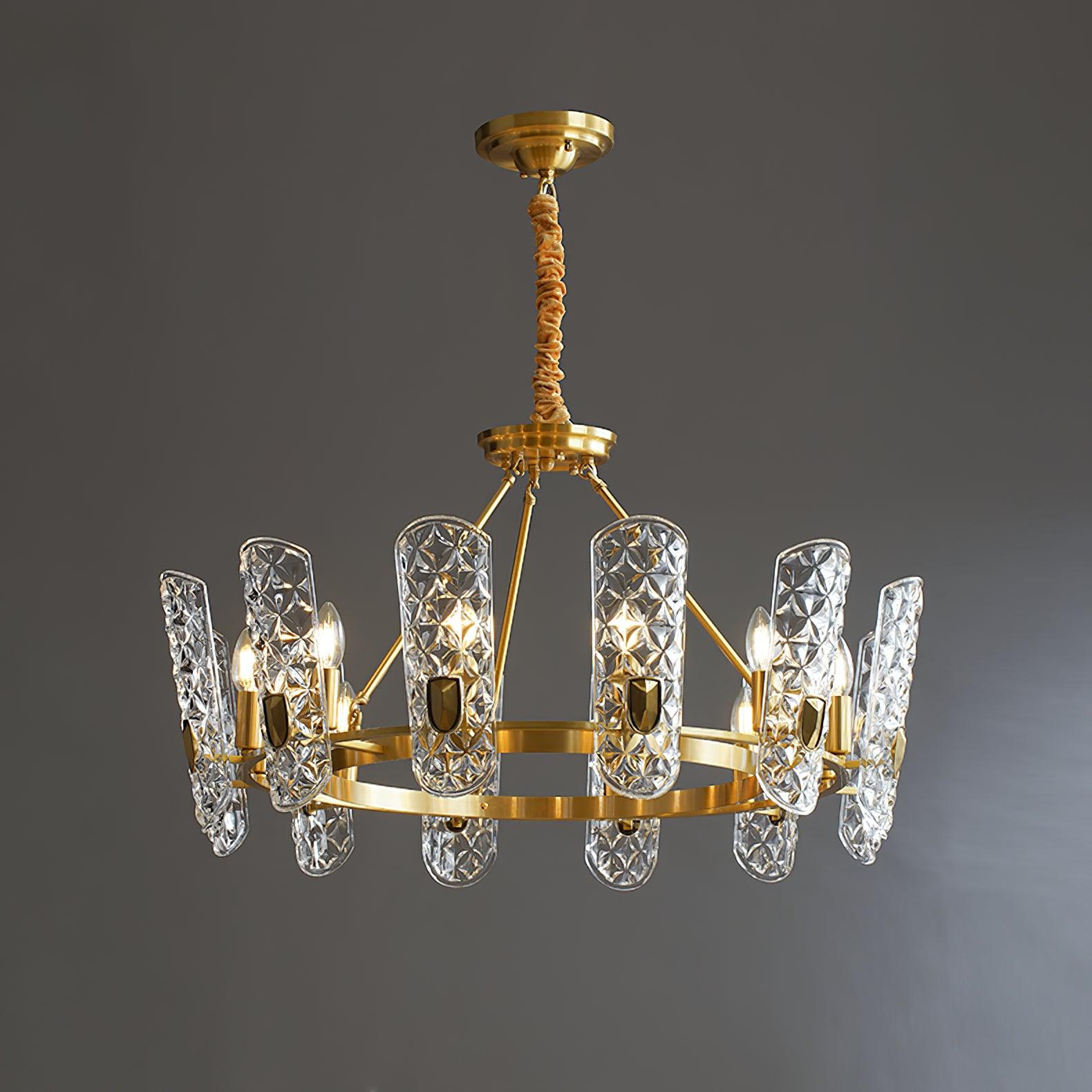Celeste Elegant Brass Central Chandelier-Neutral Decor