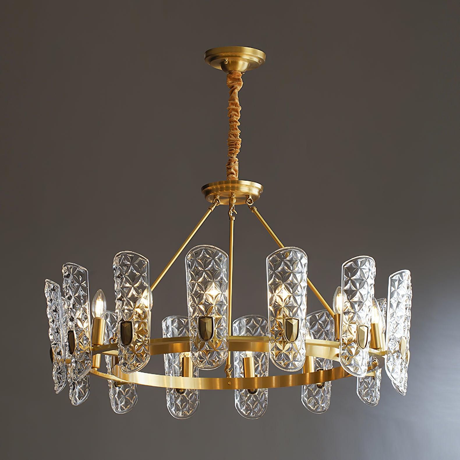 Celeste Elegant Brass Central Chandelier-Neutral Decor