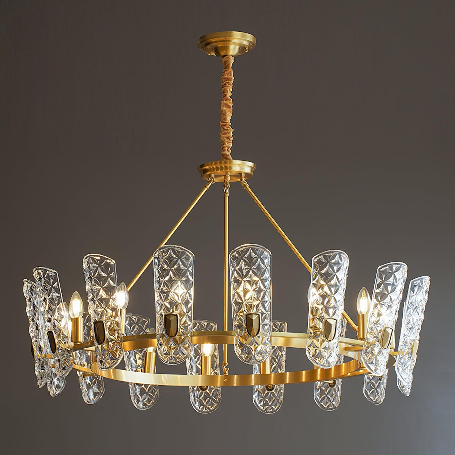 Celeste Elegant Brass Central Chandelier-Neutral Decor