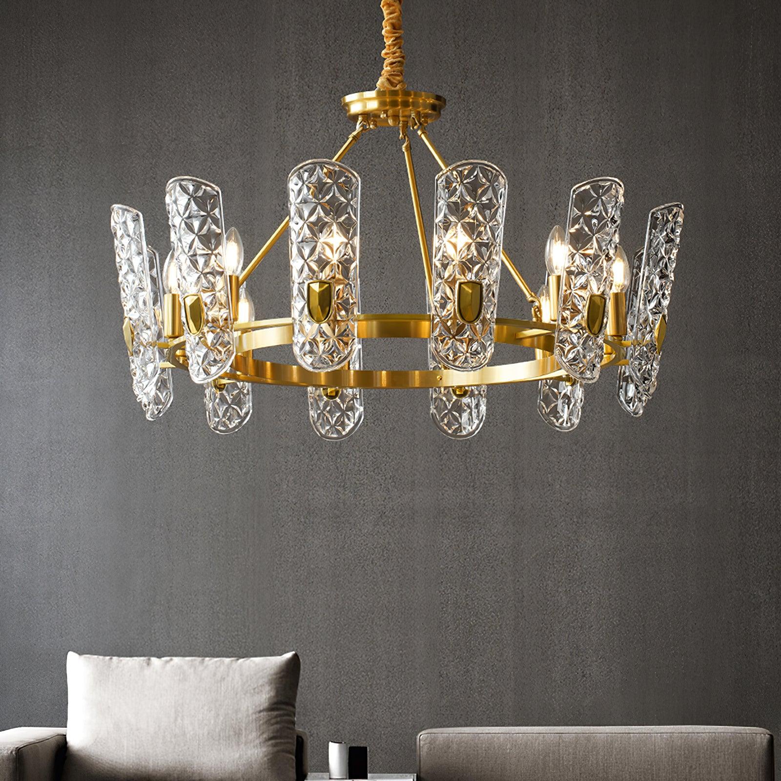 Celeste Elegant Brass Central Chandelier-Neutral Decor