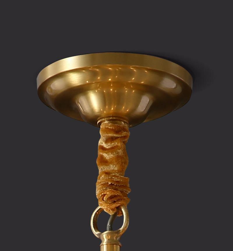 Jorine Chandelier Antique Brass Starburst-Neutral Decor