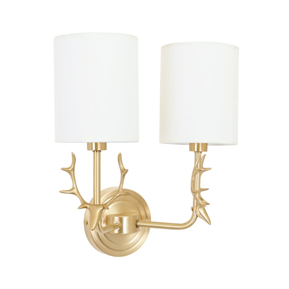 Ralem Elegance Deer Head Brass Wall Light-Neutral Decor