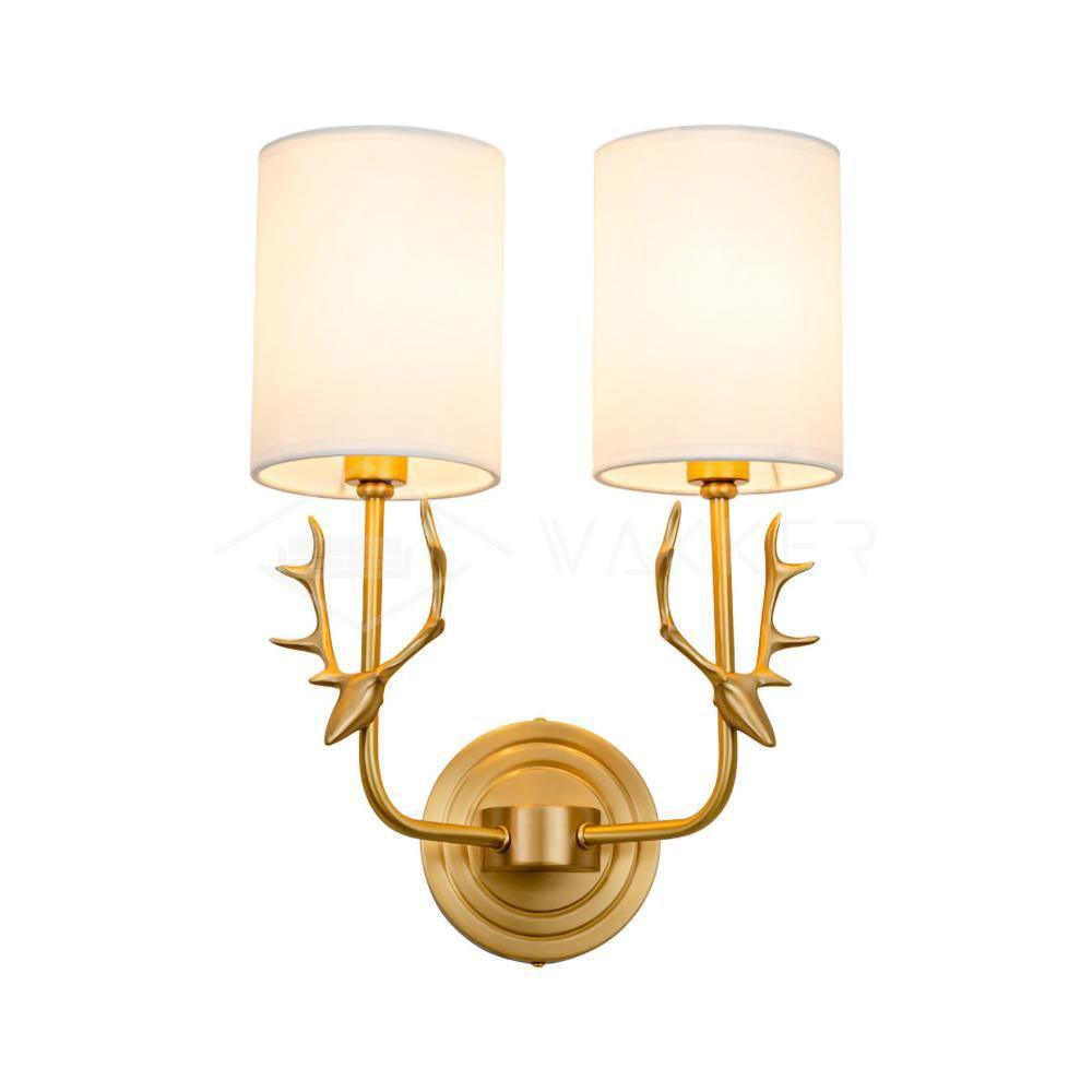 Ralem Elegance Deer Head Brass Wall Light-Neutral Decor