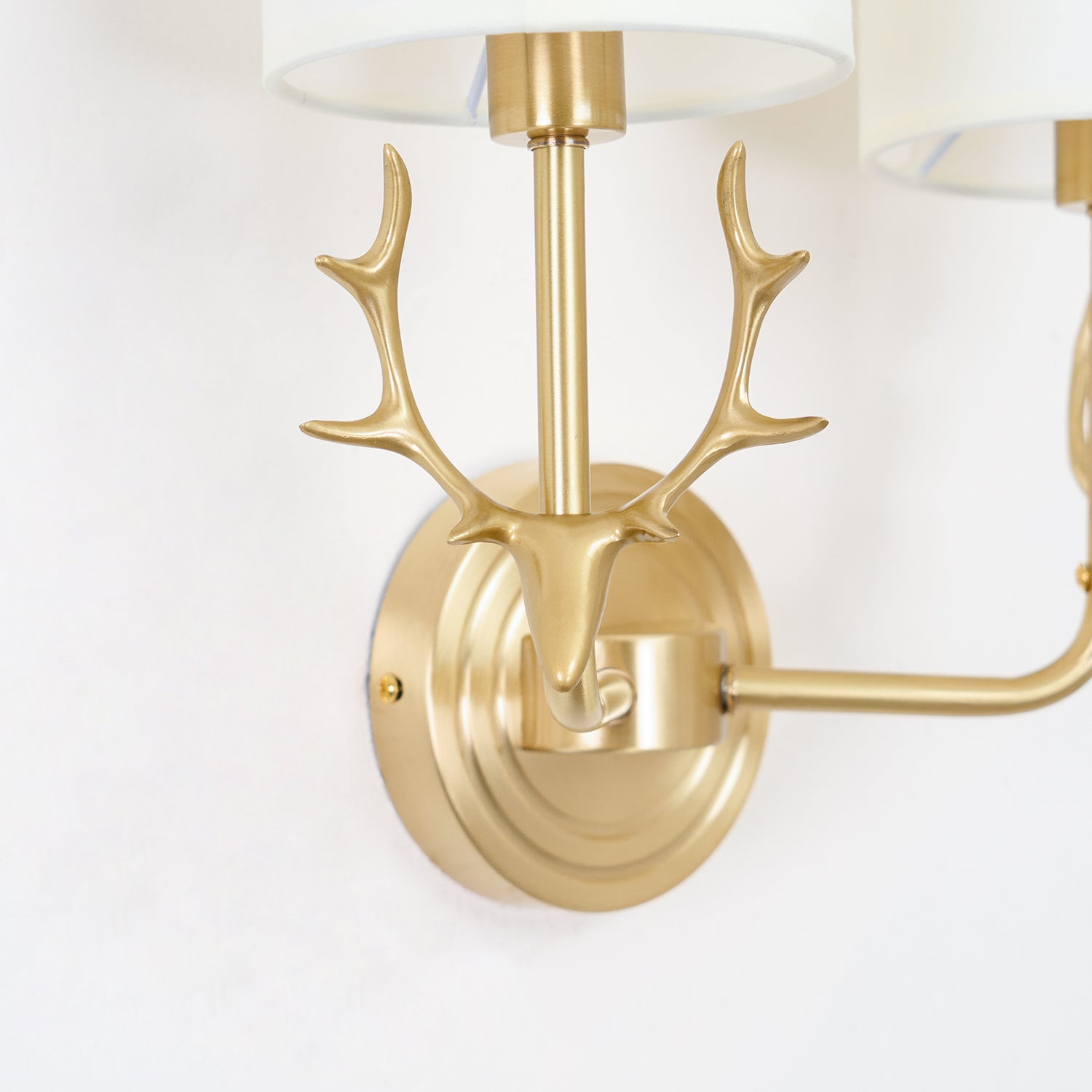 Ralem Elegance Deer Head Brass Wall Light-Neutral Decor