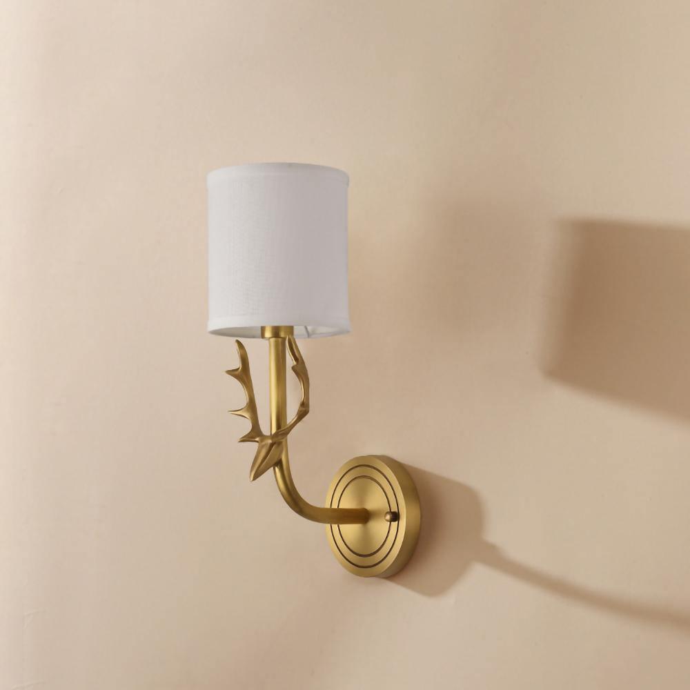 Ralem Elegance Deer Head Brass Wall Light-Neutral Decor