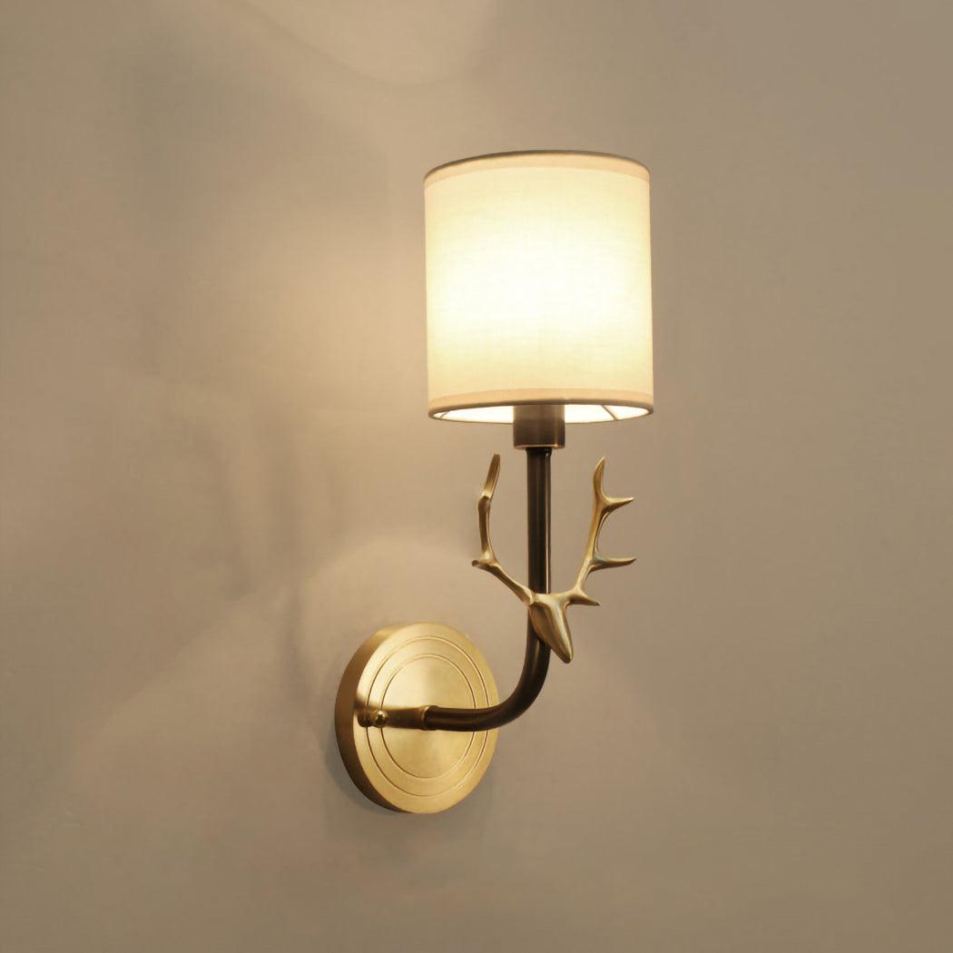 Ralem Elegance Deer Head Brass Wall Light-Neutral Decor