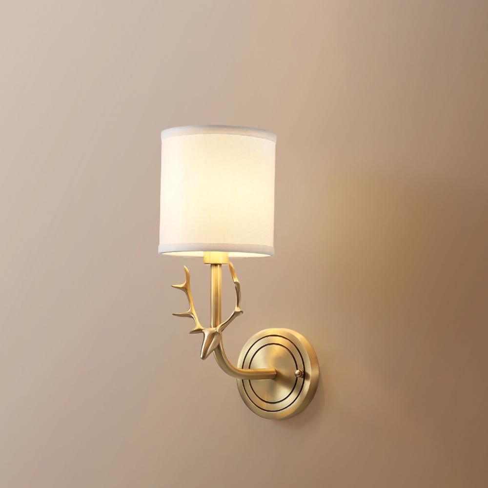 Ralem Elegance Deer Head Brass Wall Light-Neutral Decor