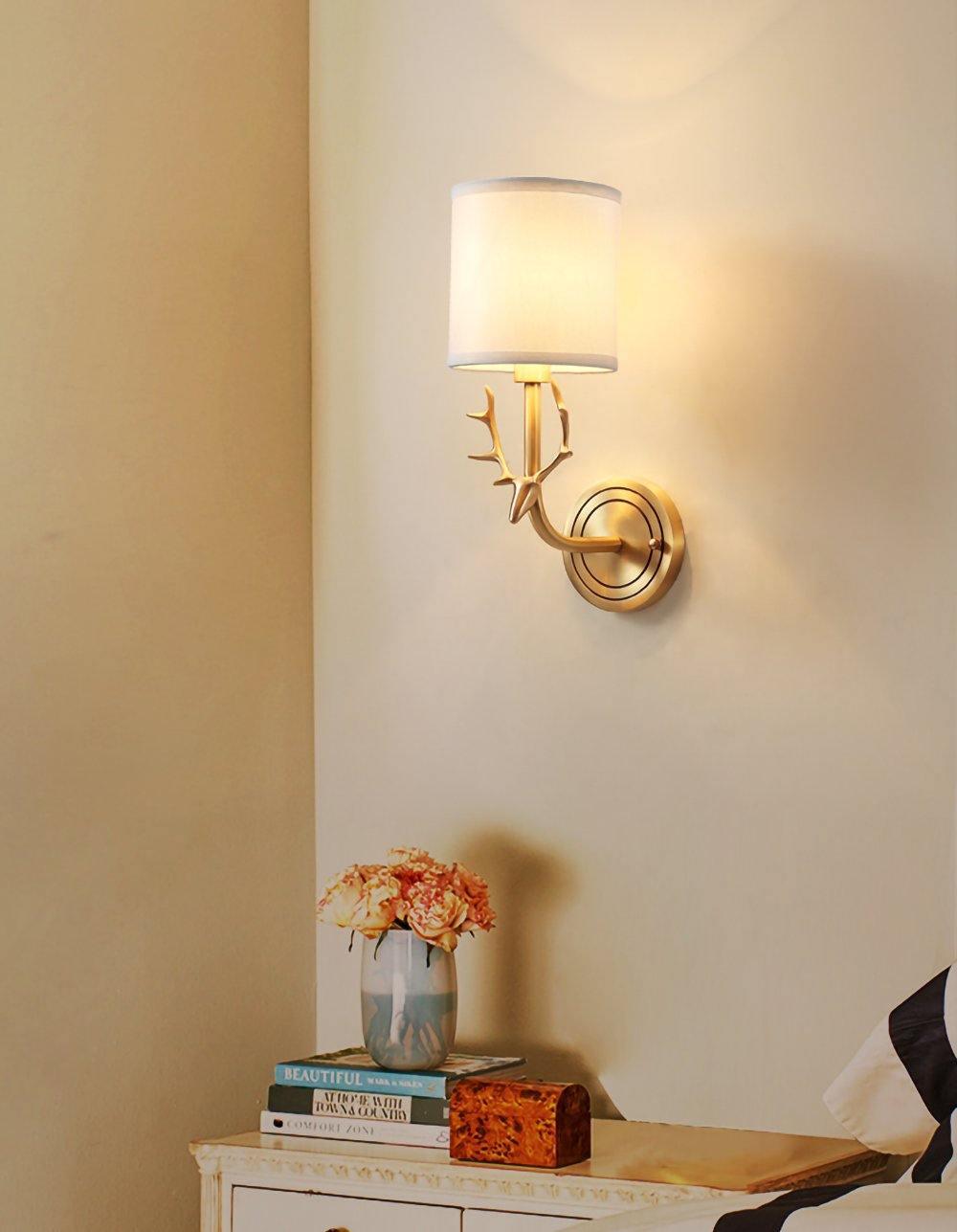 Ralem Elegance Deer Head Brass Wall Light-Neutral Decor