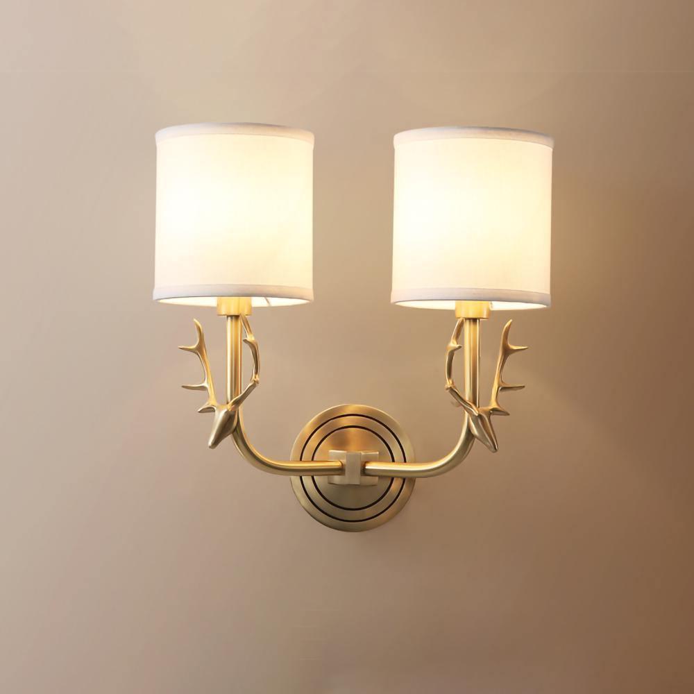 Ralem Elegance Deer Head Brass Wall Light-Neutral Decor