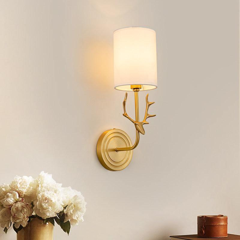 Ralem Elegance Deer Head Brass Wall Light-Neutral Decor