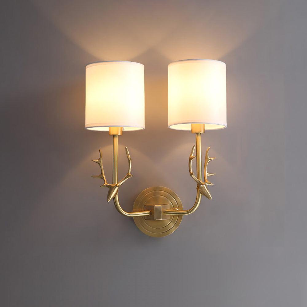 Ralem Elegance Deer Head Brass Wall Light-Neutral Decor