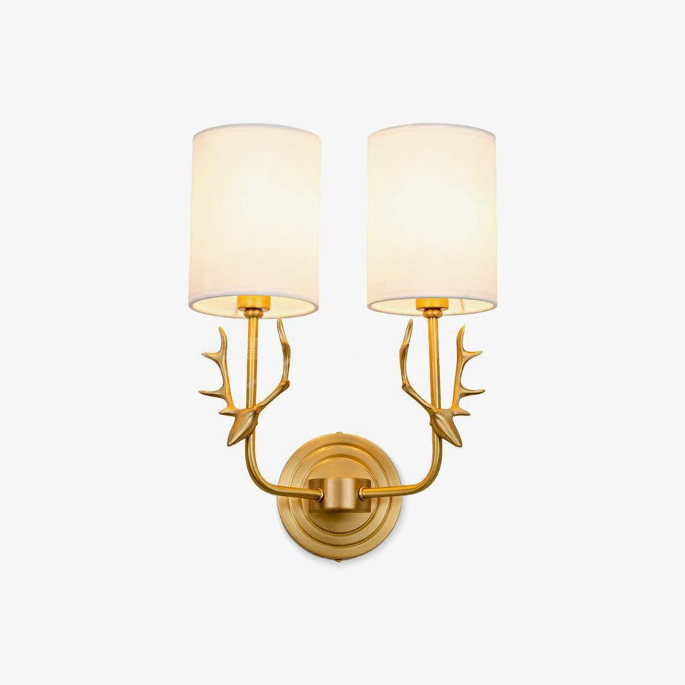 Ralem Elegance Deer Head Brass Wall Light-Neutral Decor