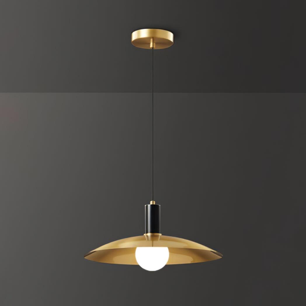 Thalora Brass & Glass Classic Pendant Lamp-Neutral Decor