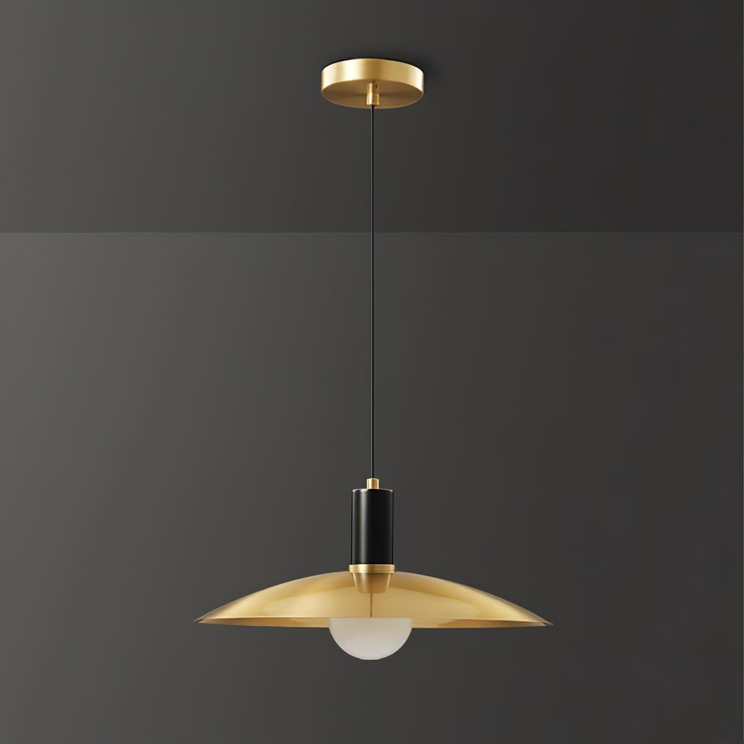 Thalora Brass & Glass Classic Pendant Lamp-Neutral Decor