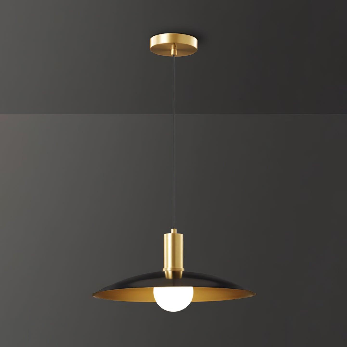 Thalora Brass & Glass Classic Pendant Lamp-Neutral Decor