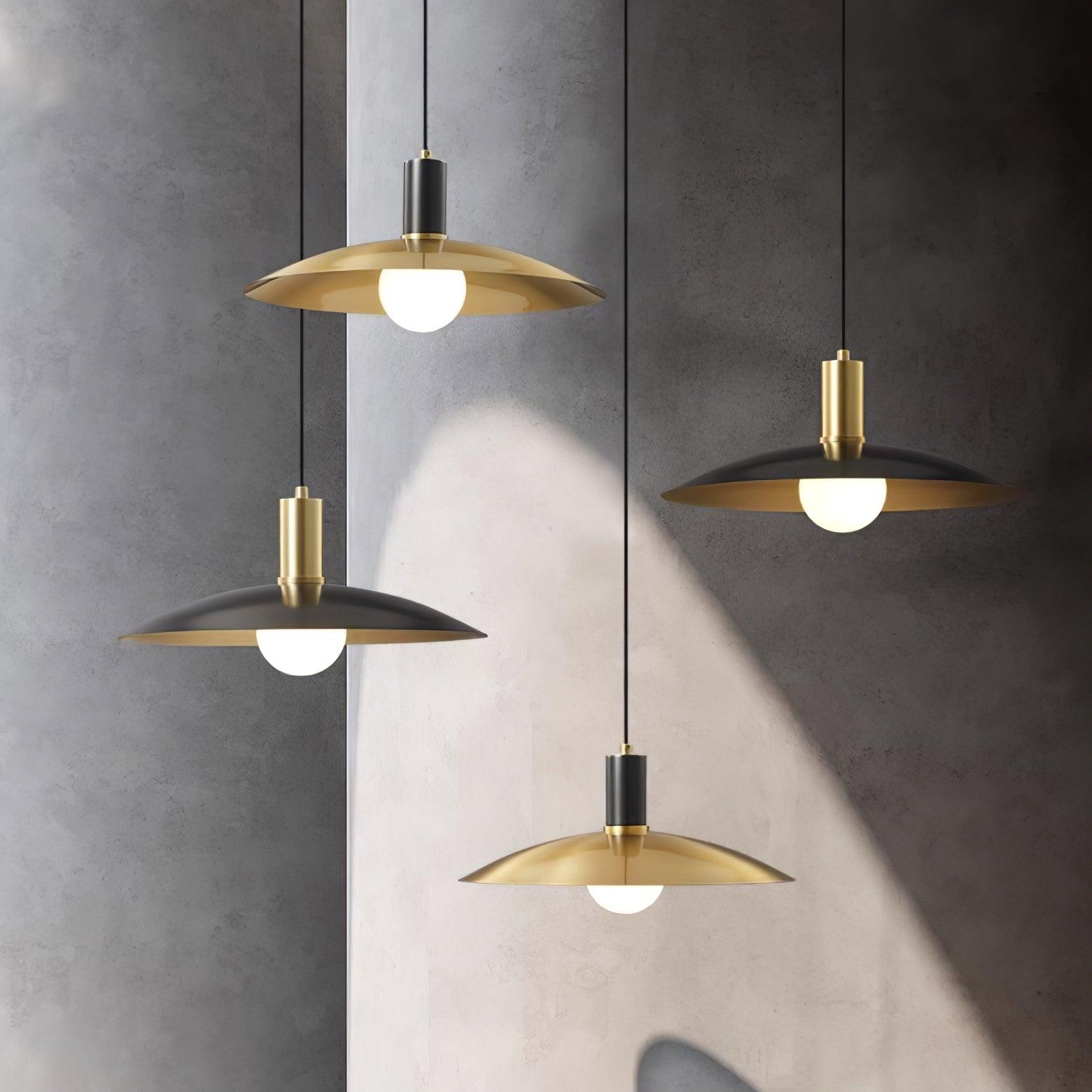 Thalora Brass & Glass Classic Pendant Lamp-Neutral Decor