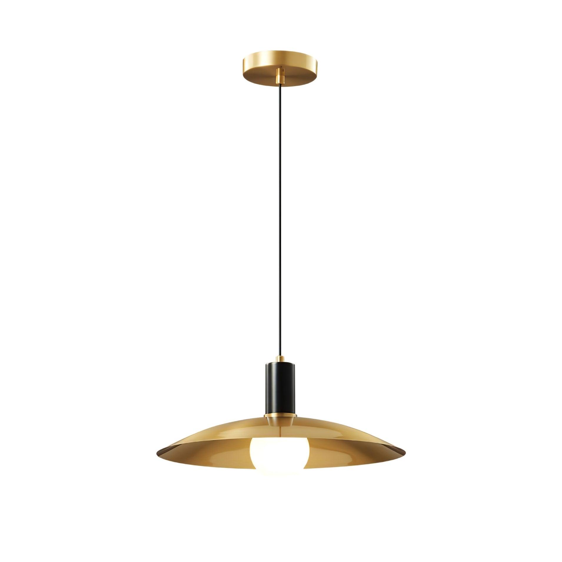 Thalora Brass & Glass Classic Pendant Lamp-Neutral Decor