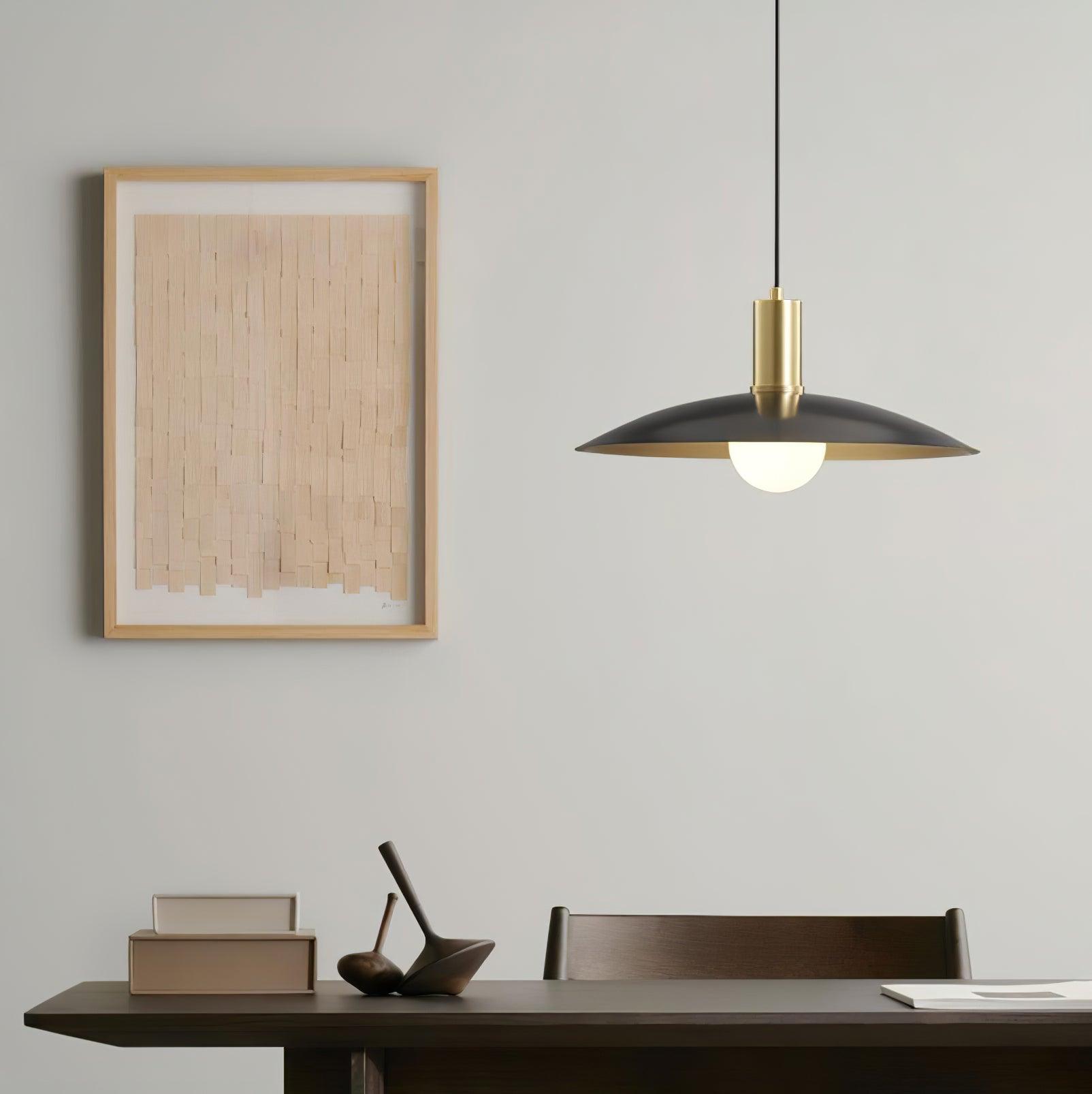 Thalora Brass & Glass Classic Pendant Lamp-Neutral Decor