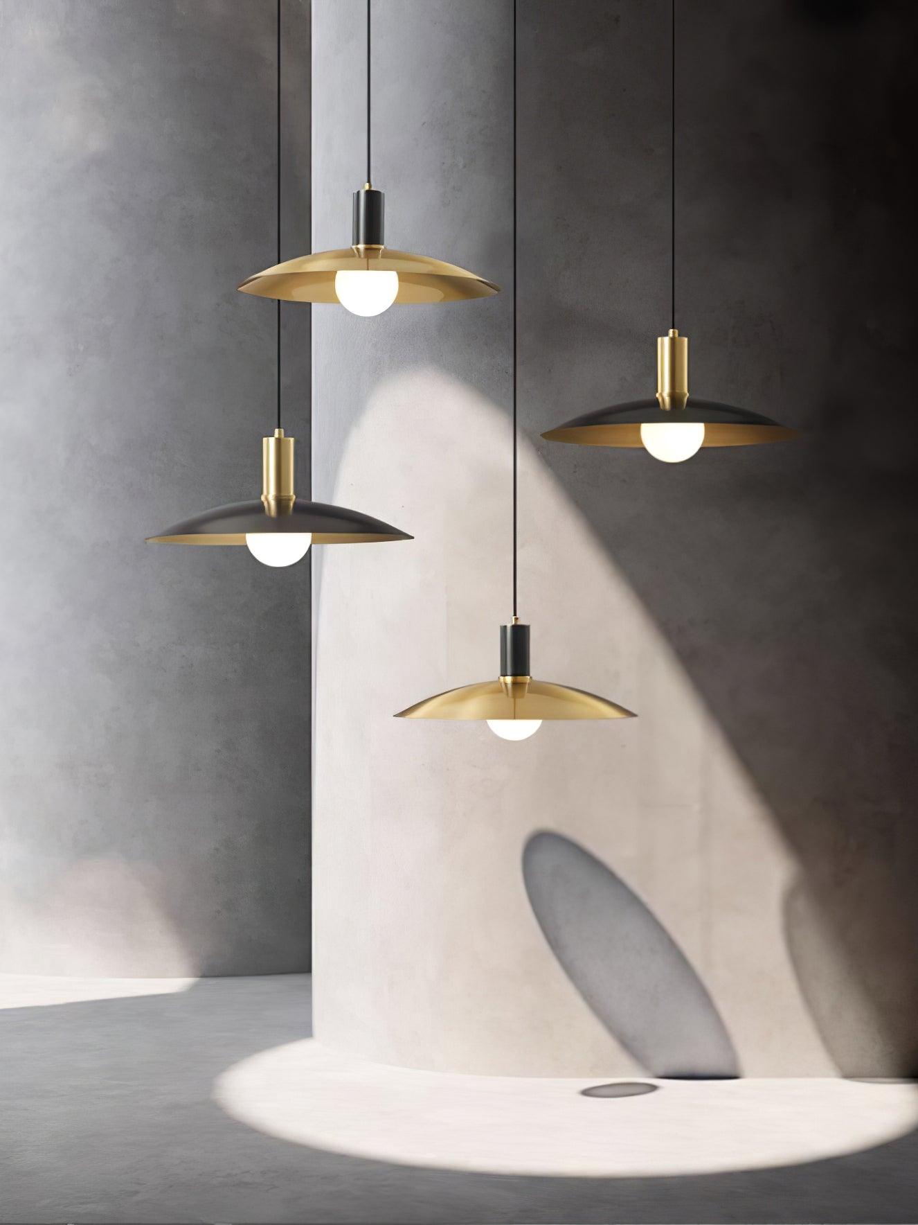 Thalora Brass & Glass Classic Pendant Lamp-Neutral Decor