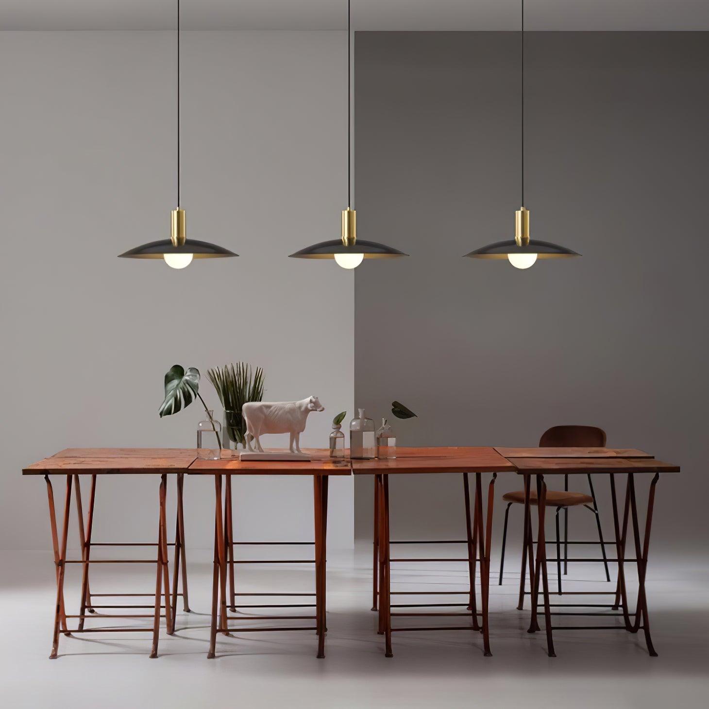 Thalora Brass & Glass Classic Pendant Lamp-Neutral Decor