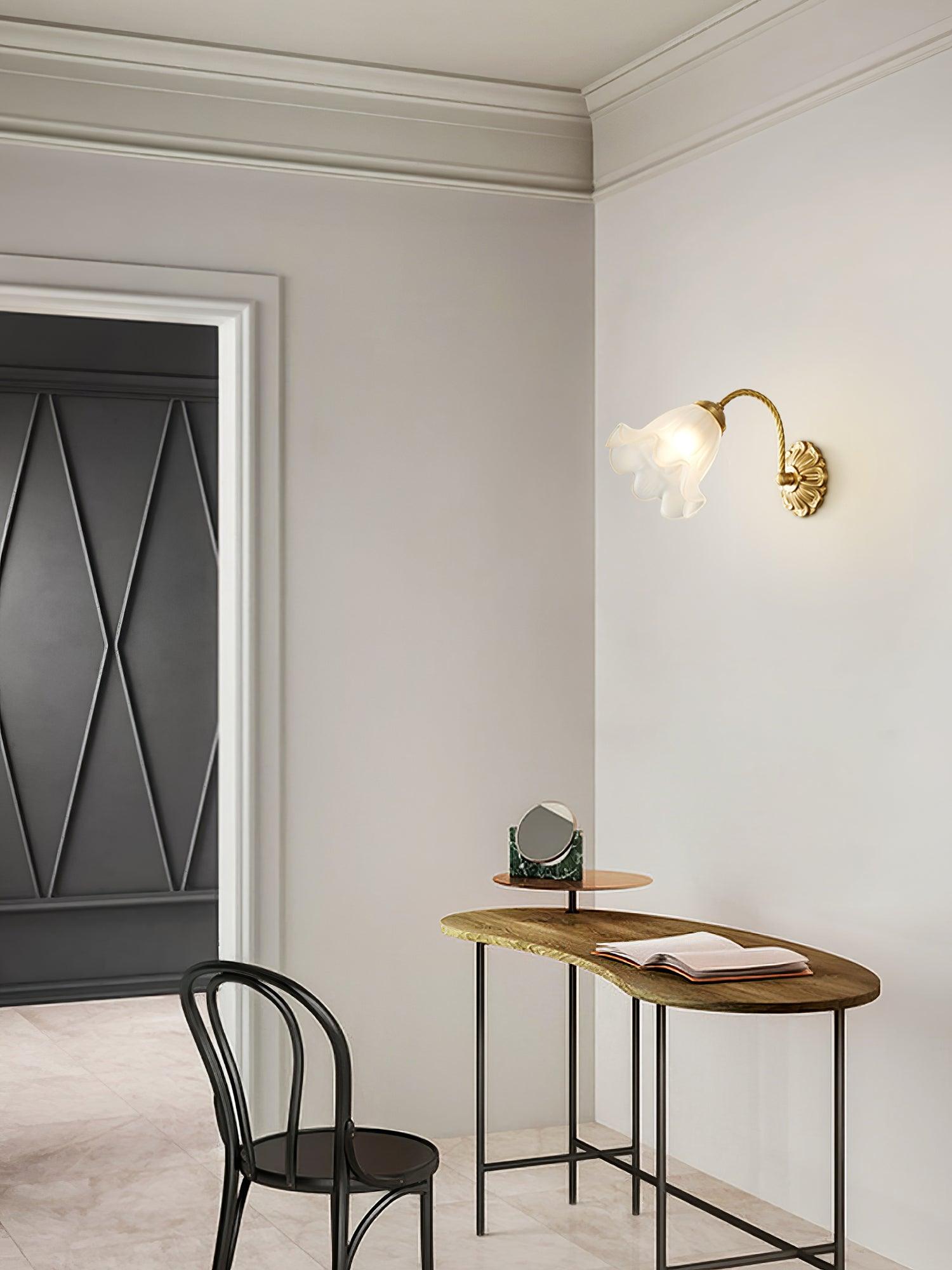 Veskin Vintage Glass Sconce-Neutral Decor