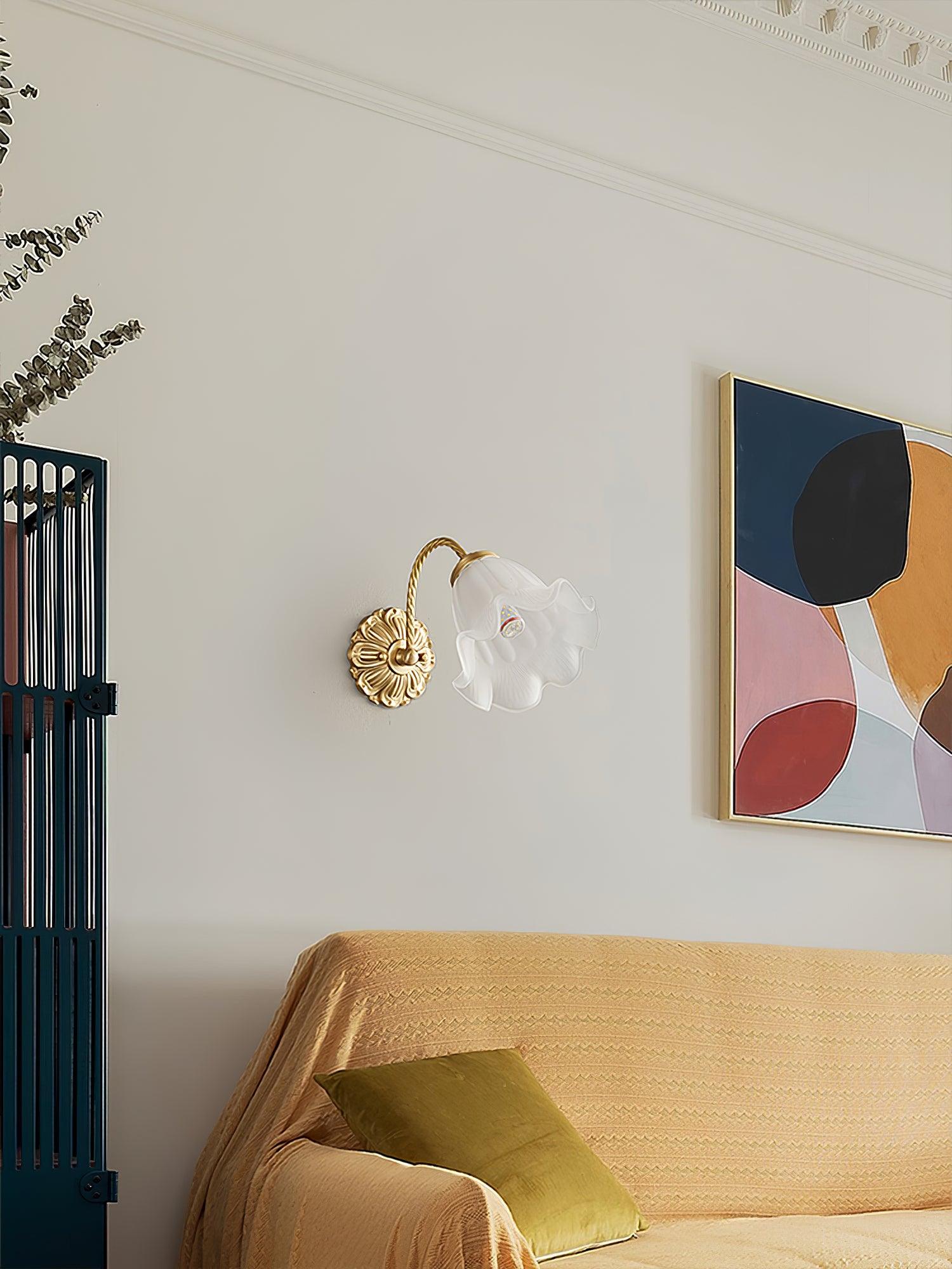 Veskin Vintage Glass Sconce-Neutral Decor