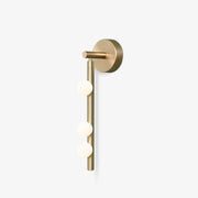 Rory Modern Minimalist Tube Brass Glass Wall Lamp-Neutral Decor