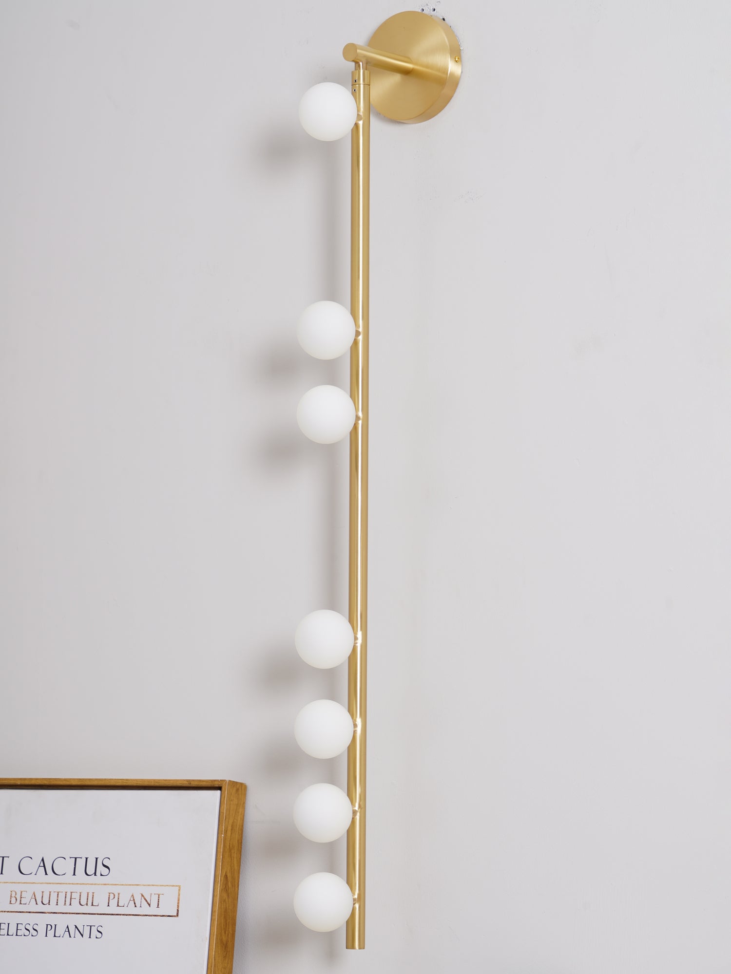 Rory Modern Minimalist Tube Brass Glass Wall Lamp-Neutral Decor