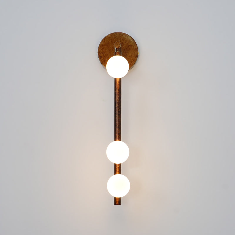 Rory Modern Minimalist Tube Brass Glass Wall Lamp-Neutral Decor