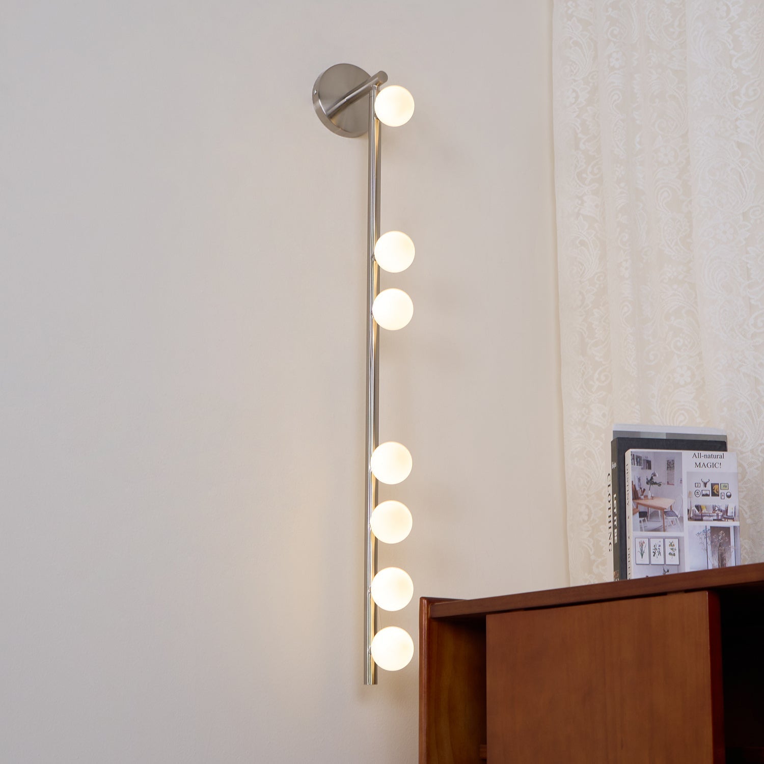 Rory Modern Minimalist Tube Brass Glass Wall Lamp-Neutral Decor