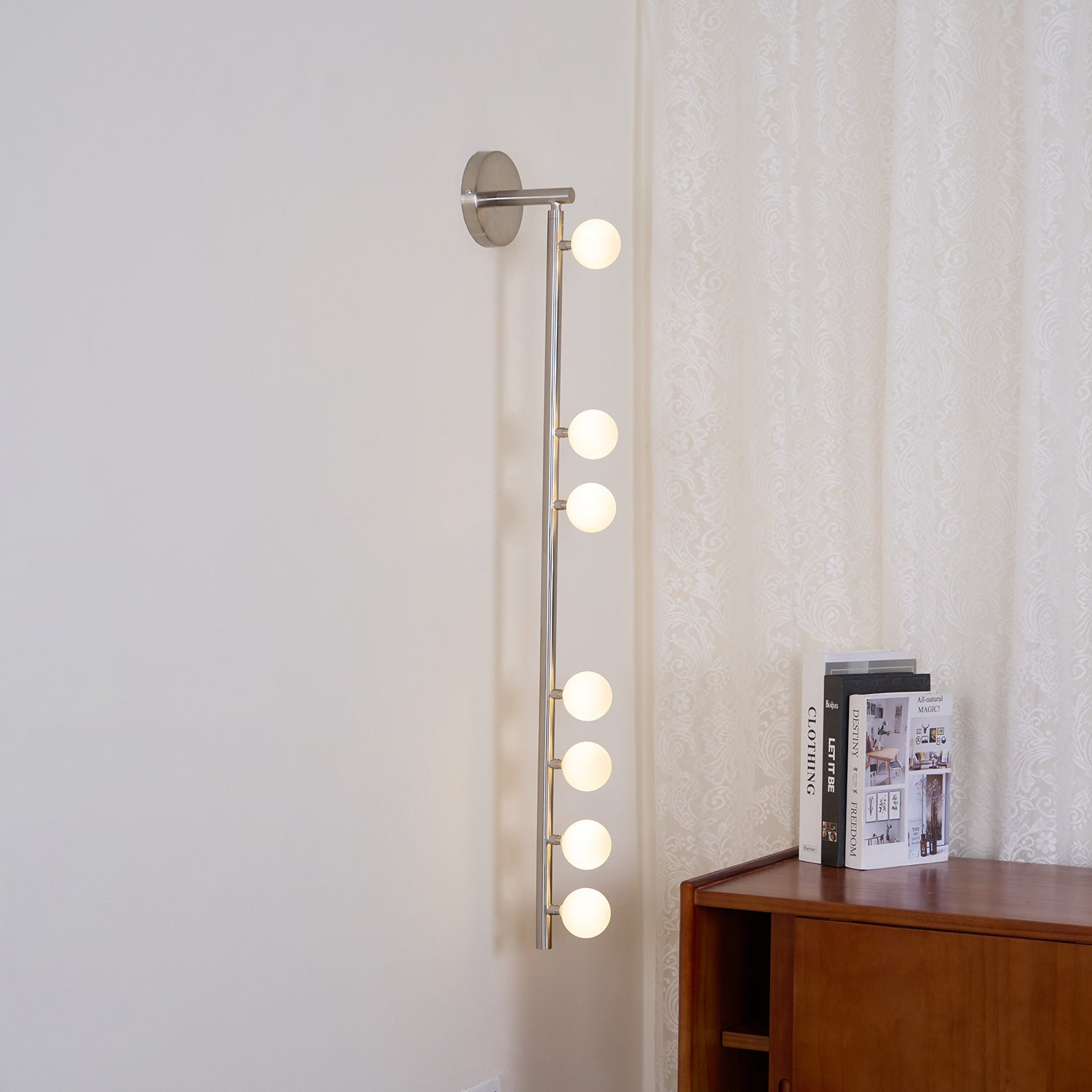 Rory Modern Minimalist Tube Brass Glass Wall Lamp-Neutral Decor