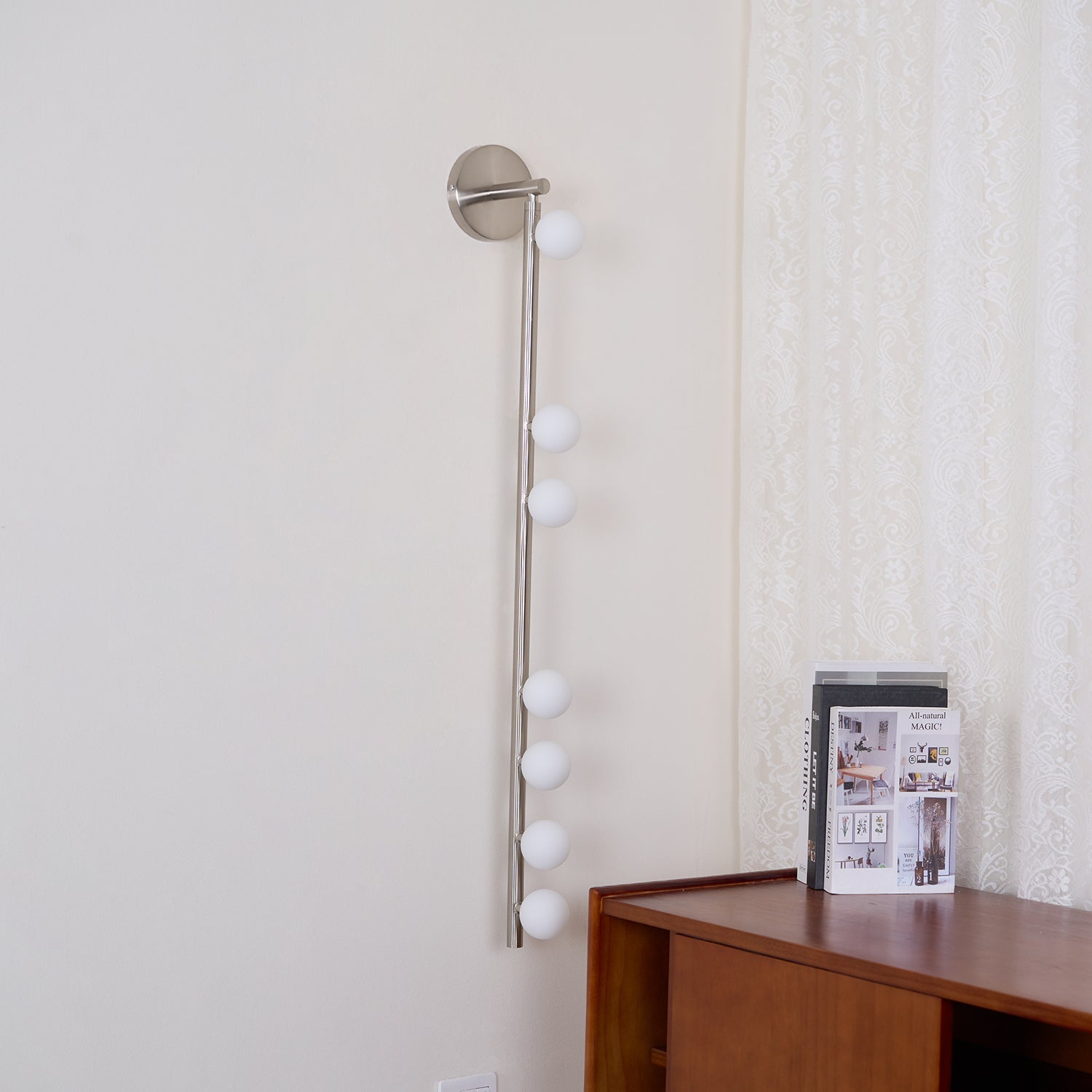 Rory Modern Minimalist Tube Brass Glass Wall Lamp-Neutral Decor